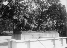 Grant Memorial at Capitol - Caisson Group of Statuary, 1914. Creator: Harris & Ewing