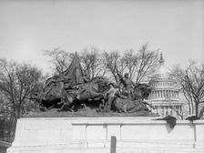 Grant Memorial at Capitol - Cavalry Group of Statuary, 1917. Creator: Harris & Ewing