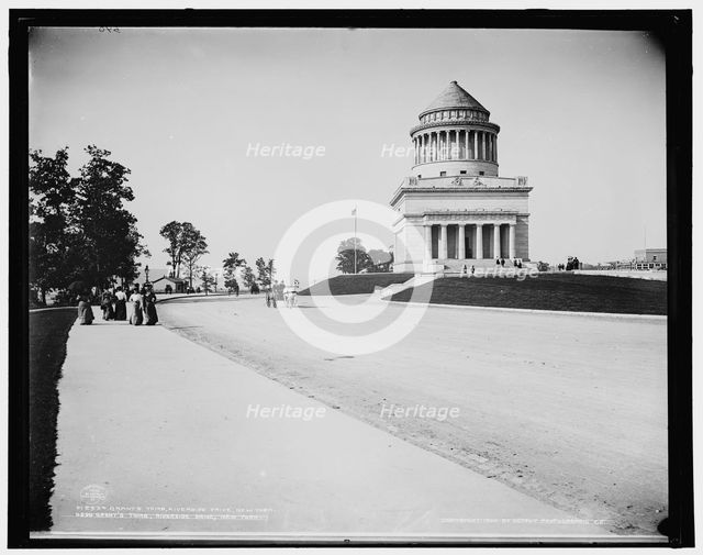 Grant's tomb, Riverside Drive, New York, c1900. Creator: Unknown.