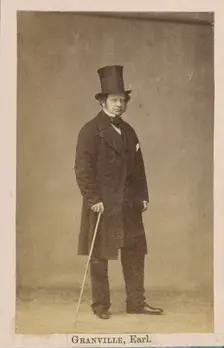 Granville George Leveson-Gower, 2nd Earl Granville, about 1860-1862. Creator: Caldesi, Blanford & Co.