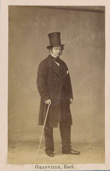 Granville George Leveson-Gower, 2nd Earl Granville, about 1860-1862. Creator: Caldesi, Blanford & Co.