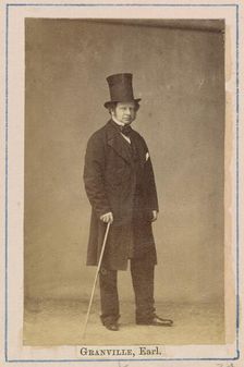 Granville George Leveson-Gower, 2nd Earl Granville, about 1860-1862. Creator: Caldesi, Blanford & Co.