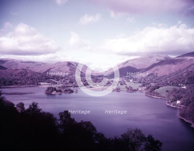 Grasmere and Fairfield, Helvellyn and Dollywagon Pike, Lake District, c1955.  Creator: Arthur Charles Kirby Ware.