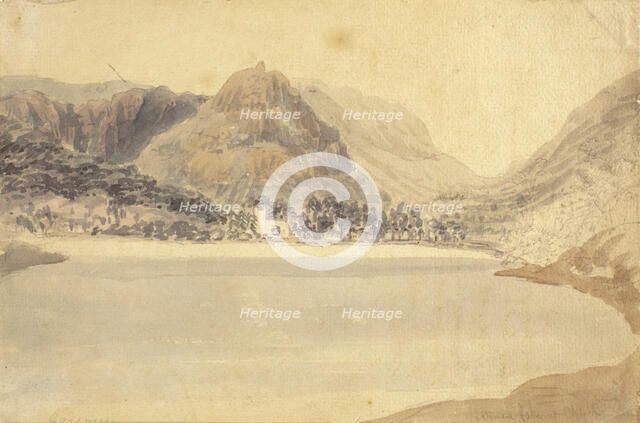 Grassmere Lake and Church, c1870s, Creator: JMW Turner.