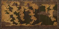 Grape vines, Momoyama period, 1568-1615. Creator: Kano Eitoku