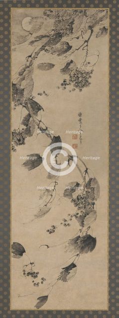 Grapevine in Wind and Moonlight, Ming dynasty, 1368-1644. Creator: Wang Liangchen.