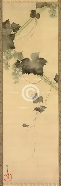 Grapevines, 19th century. Creator: Sakai Oho.