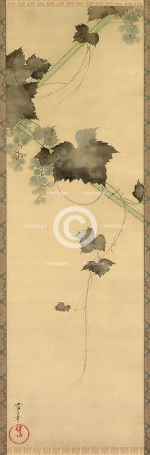 Grapevines, 19th century. Creator: Sakai Oho.