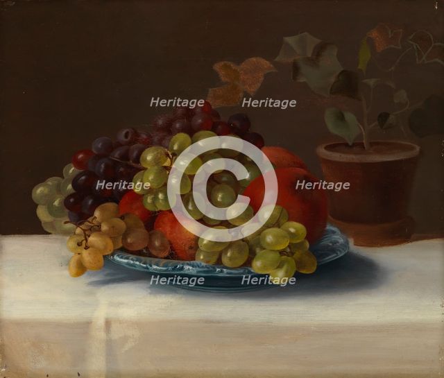 Grapes and Apples, 1867. Creator: Magnus von Wright.