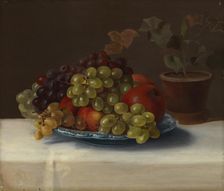 Grapes and Apples, 1867. Creator: Magnus von Wright