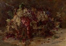 Grapes from Spain, 1895. Creator: María Luisa de la Riva de Muñoz