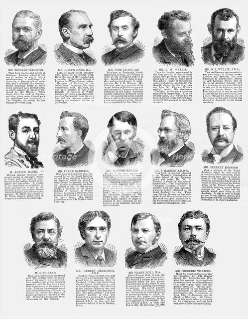 ''Graphic Artist's with "The Graphic" ',1890. Creator: Unknown.