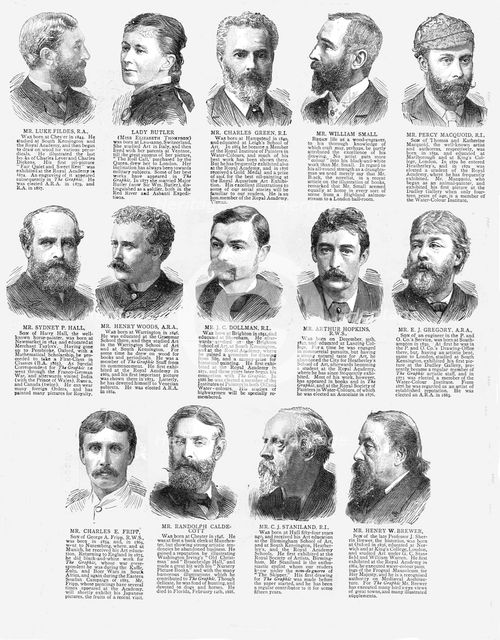 ''Graphic Artist's with "The Graphic" ',1890. Creator: Unknown.