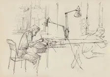 Graphic design studio, c1950. Creator: Shirley Markham