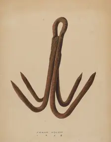 Grappling Hook, 1939. Creator: Frank Volem