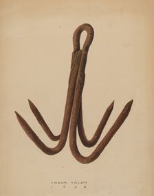 Grappling Hook, 1939. Creator: Frank Volem