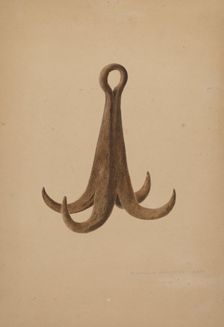 Grappling Hooks, 1940. Creator: Alexander Anderson