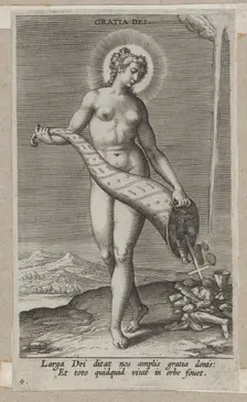 Gratia Dei, from Prosopographia, ca. 1585-90., ca. 1585-90. Creator: Philip Galle