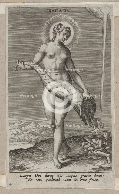 Gratia Dei, from Prosopographia, ca. 1585-90., ca. 1585-90. Creator: Philip Galle.
