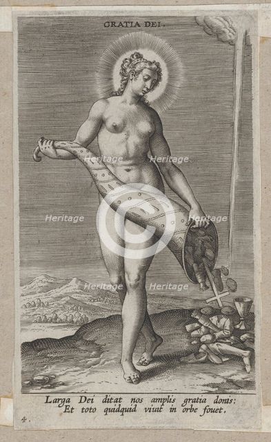 Gratia Dei, from Prosopographia, ca. 1585-90., ca. 1585-90. Creator: Philip Galle.