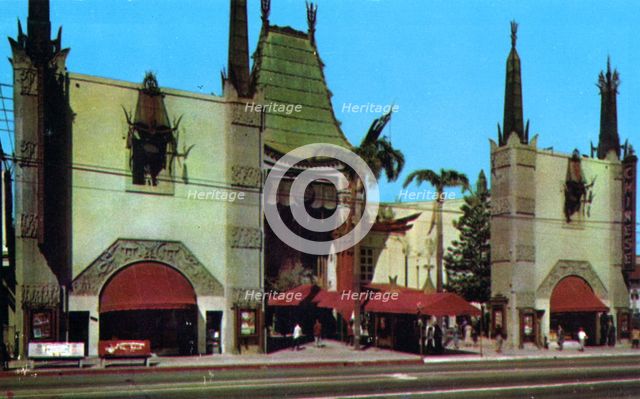 Grauman's Chinese Theatre, Hollywood, Los Angeles, California, USA, 1953. Artist: Unknown