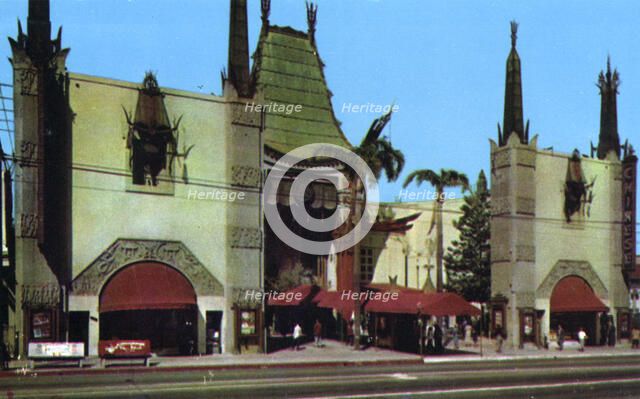 Grauman's Chinese Theatre, Hollywood, Los Angeles, California, USA, 1953. Artist: Unknown