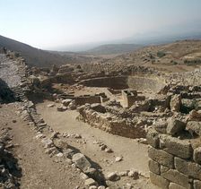 Grave circle A in the citadel at Mycenae, 16th century BC