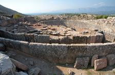 Grave Circle A, Mycenae, Greece. Creator: Samuel Magal