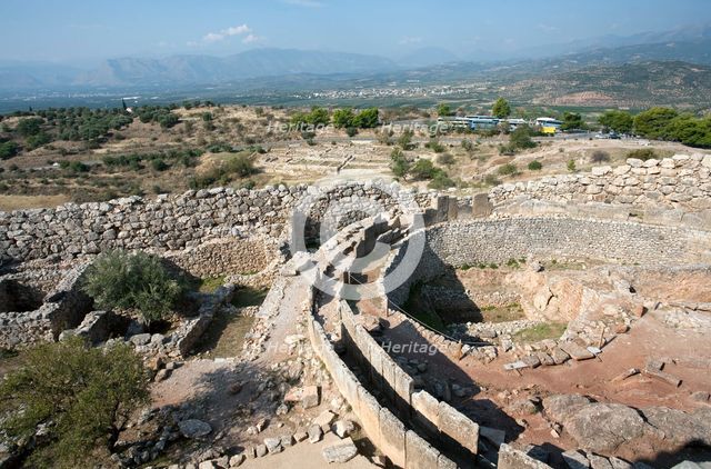 Grave Circle A, Mycenae, Greece. Creator: Samuel Magal.