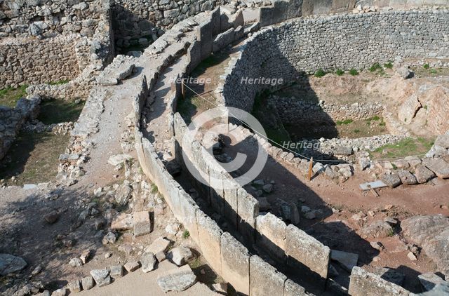 Grave Circle A, Mycenae, Greece. Creator: Samuel Magal.