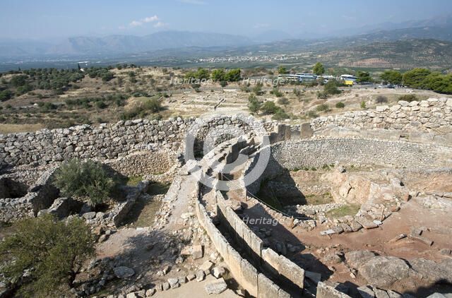 Grave Circle A, Mycenae, Greece. Artist: Samuel Magal