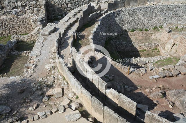 Grave Circle A, Mycenae, Greece. Artist: Samuel Magal