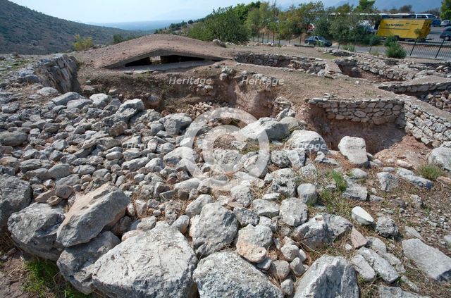 Grave Circle B, Mycenae, Greece. Creator: Samuel Magal.