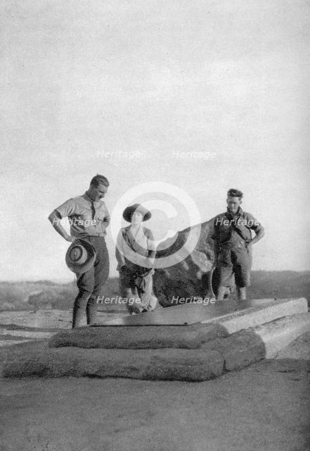 Grave of Cecil Rhodes, British businessman and politician in Africa, Southern Rhodesia, 1924 (1927). Artist: Thomas A Glover