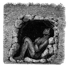 Grave of a Zulu chief, 1888