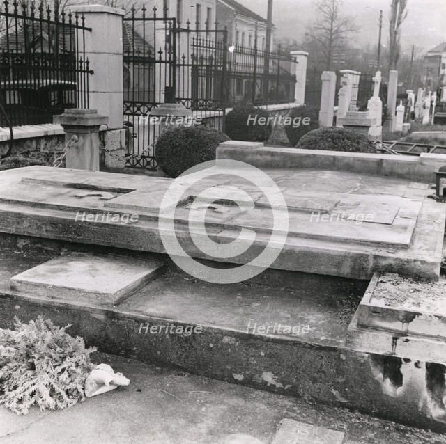 Grave of Gavrilo Princip, Sarajevo cemetery, Bosnia-Hercegovina, Yugoslavia, 1939. Artist: Unknown
