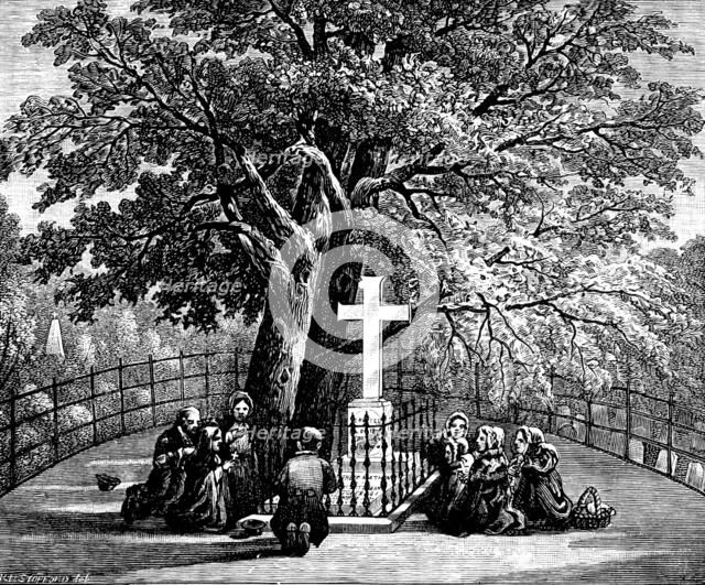 Grave of Father Mathew in the cemetery at Cork, 1890. Creator: Unknown.
