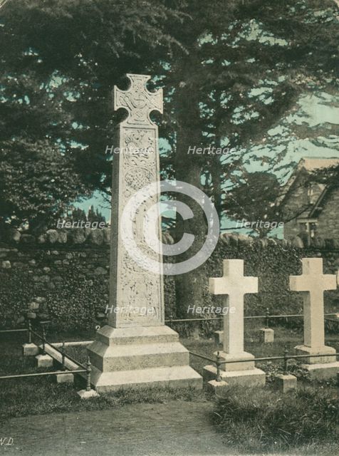 Grave of John Ruskin, English author, poet, artist and critic. Artist: Unknown