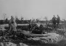 Grave of U.S. aviator Chadwick, Belgium, 29 Oct 1918. Creator: Bain News Service