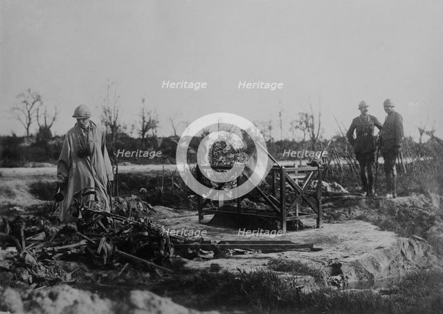 Grave of U.S. aviator Chadwick, Belgium, 29 Oct 1918. Creator: Bain News Service.