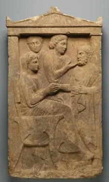 Grave Naiskos of Sime, about 320 BC. Creator: Unknown