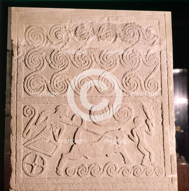 Grave-slab from Mycenae, Greece, 16h Century BC. Artist: Unknown.