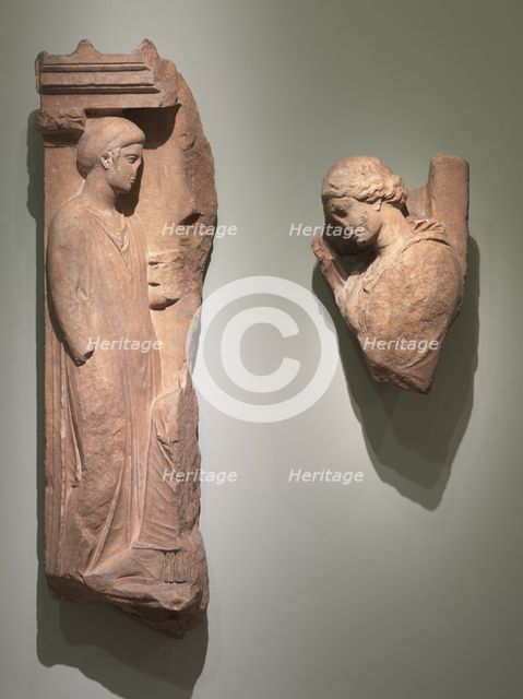 Grave Stela, 400-350 BC. Creator: Unknown.