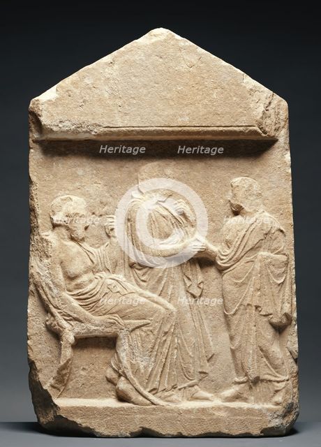 Grave Stele of a Young Woman, about 420 BC. Creator: Unknown.