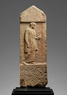 Grave Stele of Myttion, about 400 BC. Creator: Unknown