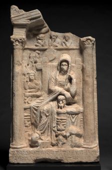 Grave Stele (Relief), c. 50 BC. Creator: Unknown