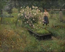 Graveyard Scene, 1890. Creator: Gottfrid Kallstenius