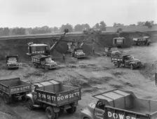 Gravel pits, Norton, Daventry, Northamptonshire, 11/09/1958. Creator: John Laing plc