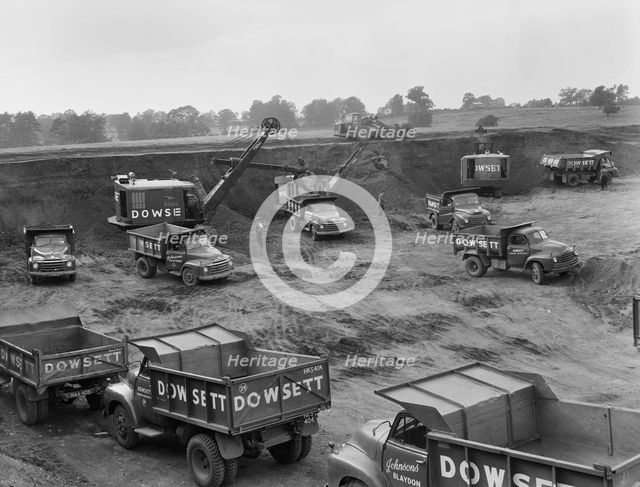 Gravel pits, Norton, Daventry, Northamptonshire, 11/09/1958. Creator: John Laing plc.