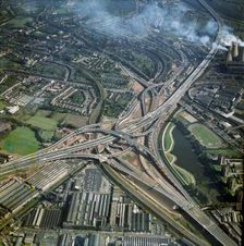 Gravelly Hills Interchange, Birmingham, West Midlands, 1971. Artist: Aerofilms